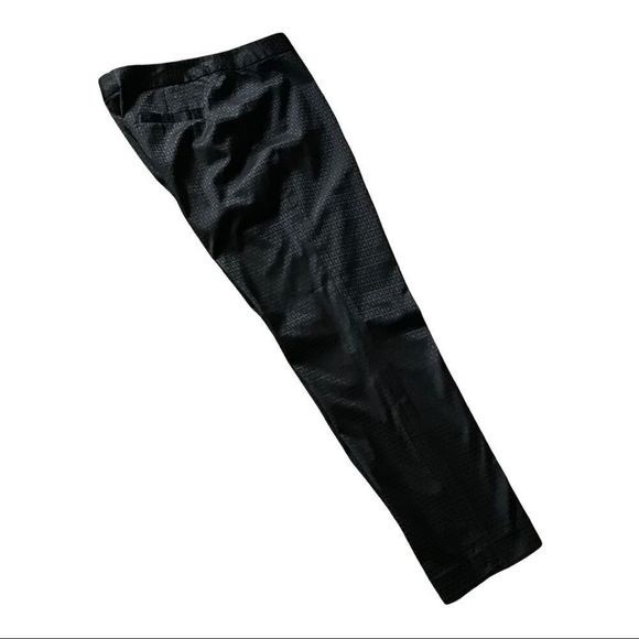 ELEN TRACY Dress Pants Window-Pane Textured Black Mid-Rise Size 4 - Picture 4 of 8